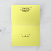 Carte Félicitations Rose Collage Yellow Interior (Intérieur)