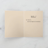 Carte Félicitations Rose de graduation Gold Navy Sparkle (Intérieur)