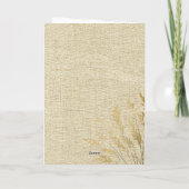 Carte Félicitations Rustiques Gold Foliage Graduate Phot (Dos)