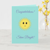 Carte Félicitations Shine Bright (Fleur jaune)