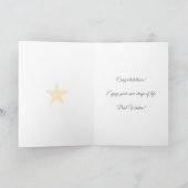 Carte Félicitations Shine Bright Star sur Light Blue (Intérieur)