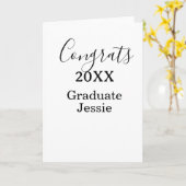 Carte Félicitations simples de remise des diplômes minim (Fleur jaune)