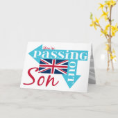 Carte Félicitations Son À La Décès De L'Armée Britanniqu (Fleur jaune)