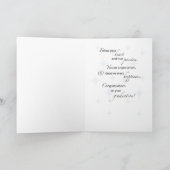 Carte Félicitations Son Graduation Star, Blue et Blac (Intérieur)