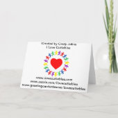 Carte Félicitations/Succès - Arc-en-ciel tourbillonne su (Dos)