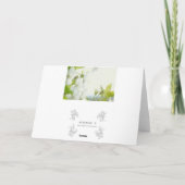 Carte Félicitations, sur ceci votre, ... (Dos)