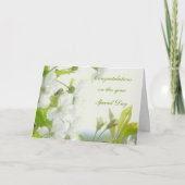 Carte Félicitations, sur ceci votre, ... (Devant)