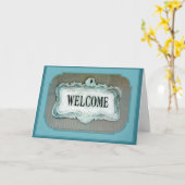 Carte Félicitations sur la nouvelle maison d'accueil de (Fleur jaune)