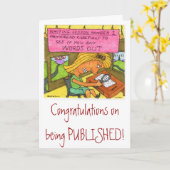 Carte Félicitations sur la publication ! (Fleur jaune)