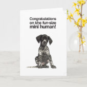 Carte Félicitations sur le mini humain (système de (Fleur jaune)