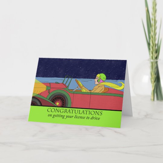 Carte Felicitations Sur Obtenir Votre Permis De Conduire Zazzle Be