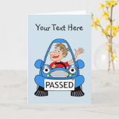 Carte Félicitations sur passer votre examen de conduite (Fleur jaune)