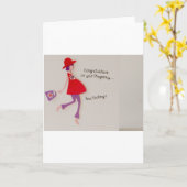 Carte félicitations sur votre grossesse ! (Fleur jaune)