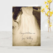 Carte Félicitations sur votre mariage (Fleur jaune)