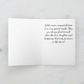 Carte Félicitations sur votre mariage (Intérieur)