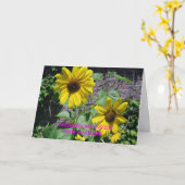 CARTE FÉLICITATIONS SUR VOTRE MARIAGE (Fleur jaune)