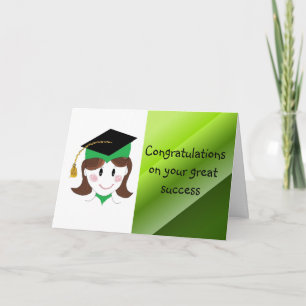 Carte Félicitations sur votre obtention du diplôme