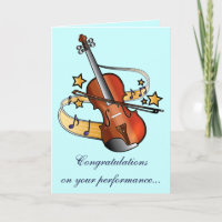 Félicitations sur votre représentation de musique