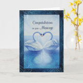 Carte Félicitations sur vous mariage (Fleur jaune)