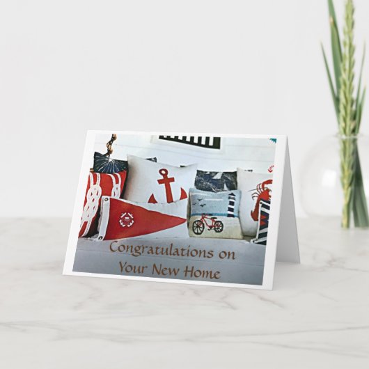 CARTE FÉLICITATIONS SUR VOUS NOUVEAU **LAKE HOUSE** (Devant)