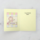 Carte Félicitations timbre bébé (Intérieur)