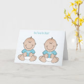 Carte Félicitations Twins Funny (Fleur jaune)