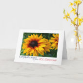 Carte Félicitations US Citoyenneté florale (Fleur jaune)