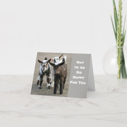 CARTE "FÉLICITATIONS" ****VOIE À SUIVRE**** (Devant)