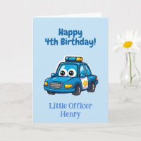 Félicitations voiture de police, Anniversaire pers