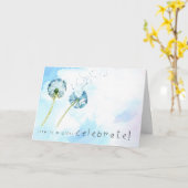 Carte Félicitations votre jour d'adoption (Fleur jaune)