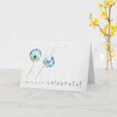 Carte Félicitations votre jour d'adoption (Fleur jaune)