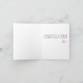 Carte Félicitations - Vous avez fait un minuscule Purple (Intérieur)