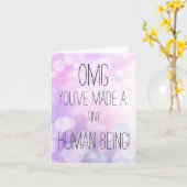 Carte Félicitations - Vous avez fait un minuscule Purple (Fleur jaune)