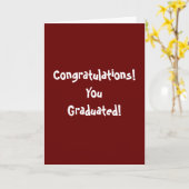 Carte Félicitations ! Vous avez reçu un diplôme ! (Fleur jaune)