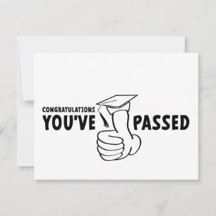 Carte Félicitations, vous avez réussi, vous êtes diplômé