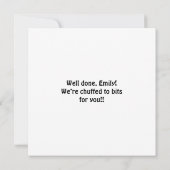 Carte Félicitations Vous L'Avez Baissé Cartoon Cartoon H (Dos)