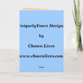 Carte Félicitations !  Voyage de fève ! (Dos)