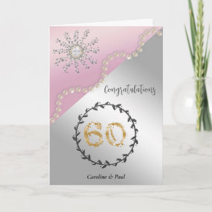 Carte Féliciter des amis pour leur 60e anniversaire de m