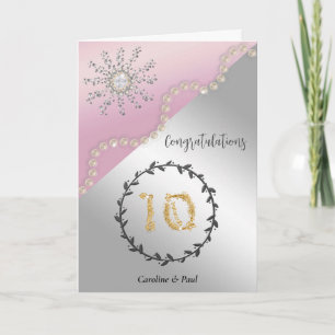 Carte Félicitez les amis pour le 10e anniversaire du Mar