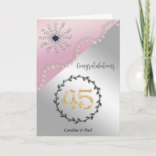 Carte Félicitez vos amis pour leur 45e anniversaire de m
