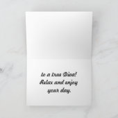 Carte Feline Diva Anniversaire (Intérieur)