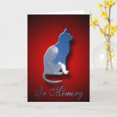 Carte Feline Sympathy | En Mémoire De Chat (Fleur jaune)