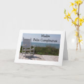 CARTE FELIZ COMPLEANOS MADRE (BONNE MÈRE D'ANNIVERSAIRE) (Fleur jaune)