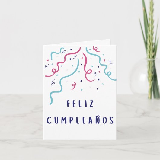 Carte Feliz cumpleaños (Devant)