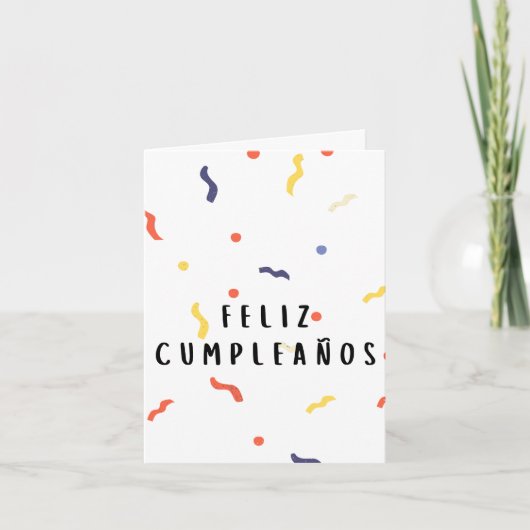 Carte Feliz cumpleaños (Devant)