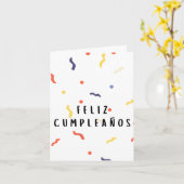 Carte Feliz cumpleaños (Fleur jaune)