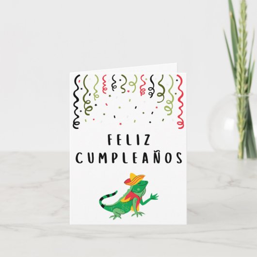 Carte Feliz cumpleaños (Devant)
