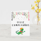 Carte Feliz cumpleaños (Fleur jaune)