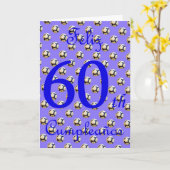 Carte Feliz Cumpleaños Anniversaire espagnol avec footba (Fleur jaune)