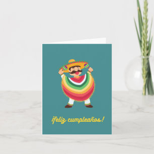Carte ¡Feliz cumpleaños !, anniversaire heureux en Espag